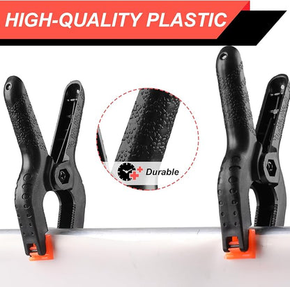 2 Pack Spring Clamps, 8.5inch Plastic Clips, Small Backdrop Clips, Clamps Heavy - Image 3