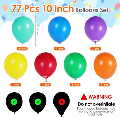 Aneco 4 Set Rainbow Latex Balloon Stand Kit - Image 6