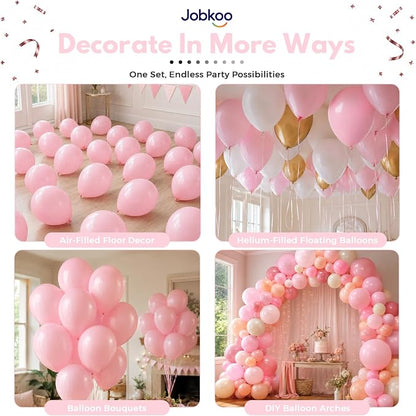 Jobkoo Pastel Pink Balloons 12 Inch - Image 5
