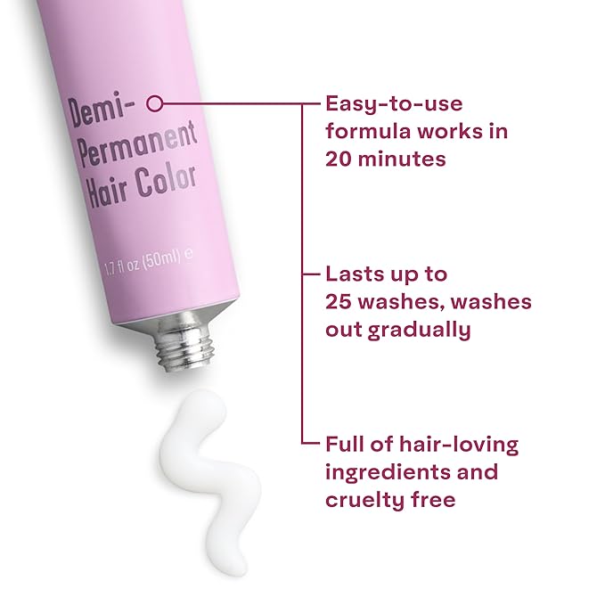 Madison Reed colorwonder Demi-Permanent Hair Color, Effortless At-Home Hair Dye, Ammonia-Free, Cruelty-Free, Pink Orchid (7VR Pink Orchid), Pack of 1