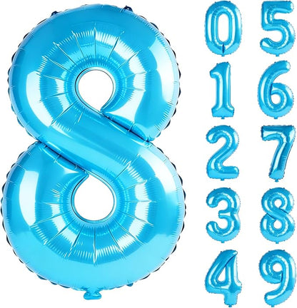 40 Inch Number 8 Balloons for 8th Birthday Party Decorations, 0-100 Jewelry by FOBELEC
