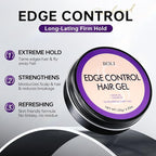 BOLI Strong Hold Edge Control Gel for Women, Styling Wax - Non-Greasy, Non-Flaking, No White Cast, Long Lasting, Shine & Smooth for All Hair Types (120g)