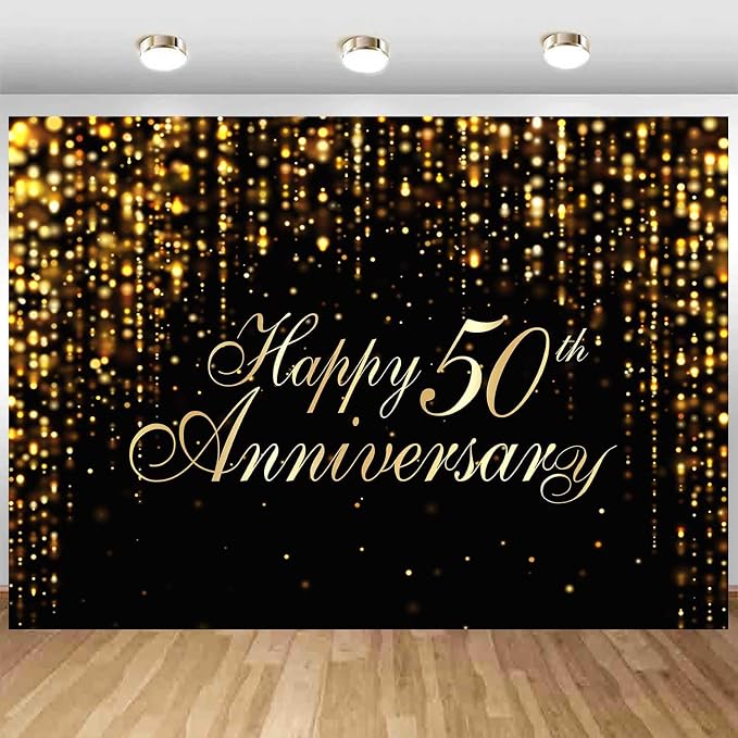 Happy 50th Anniversary Backdrop - Image 5