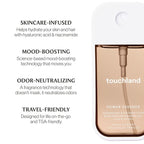 Touchland Hydrating Body & Hair Fragrance Mist, Vanilla Velvet, 2 FL. OZ. Travel Size Body Spray