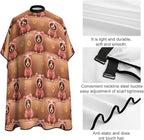 Adjustable Hairdresser Cape, Haircut Hairdressing Cloth Apron Cute Chihuahua Puppy Dog Pink Shampoo Cutting Household Capes Wrap for Hair Cutting