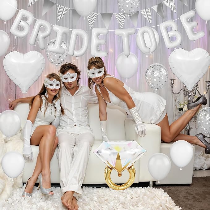 White Bachelorette Party Decorations - Image 5
