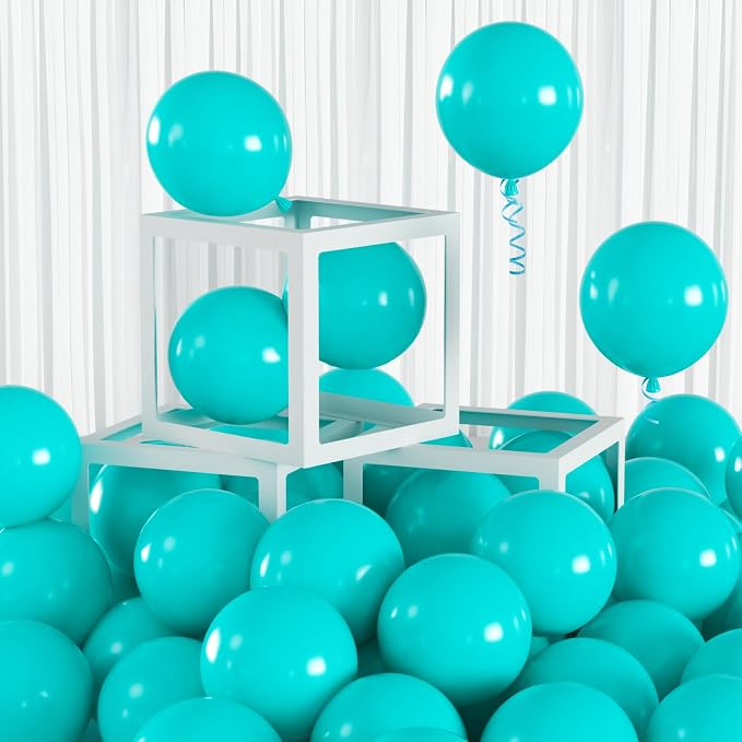 100pcs 5 Inch Small Teal Blue Balloons Arch Fillers | 5” Mini Turquoise Latex by Colorfullifefromnowon