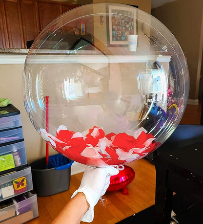 20 Inch Bobo Balloons, Large Bubble Balloons | Transparent Bubble Balloon - Image 2