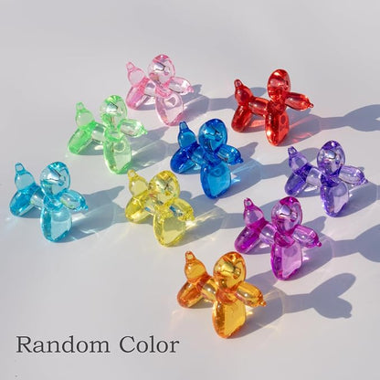 Yopcuvi 80 PCS Mini Balloon Dog Sculpture Keychain | Nine Colors Randomly Mixed - Image 4