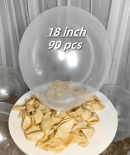 90 Pack Clear Balloons 18 Inch Clear Balloon - Image 2