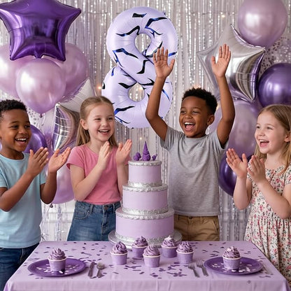 40 Inch Kpop Theme Number 8 Balloon, Birthday Party Decorations - Image 6
