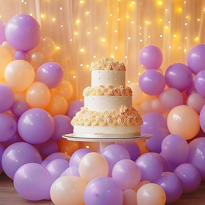 RUBFAC 87pcs Lavender Balloons Different Sizes 18 12 10 5 Inches - Image 6