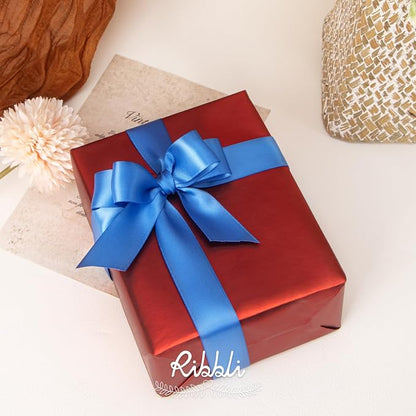 Ribbli Royal Blue Double Faced Satin Ribbon, 1” x Continuous 25 Yards, Use - Image 4
