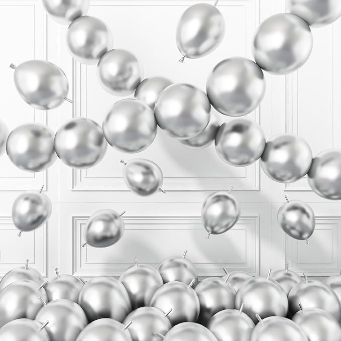 Silver Link Balloons by BTZO