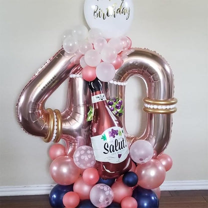 40 Inch Rose Gold Number 4 Balloon - Image 3