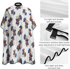 Extra Large Hair Cutting Cape, Scottie Dog with Bagpipes Dyeing Salon Apron Haircut Gown for Hair Cutting Styling