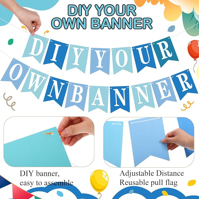 Mooliwe 171 Pcs DIY Custom Banner Kit Make Your Own Customizable Sign - Image 3