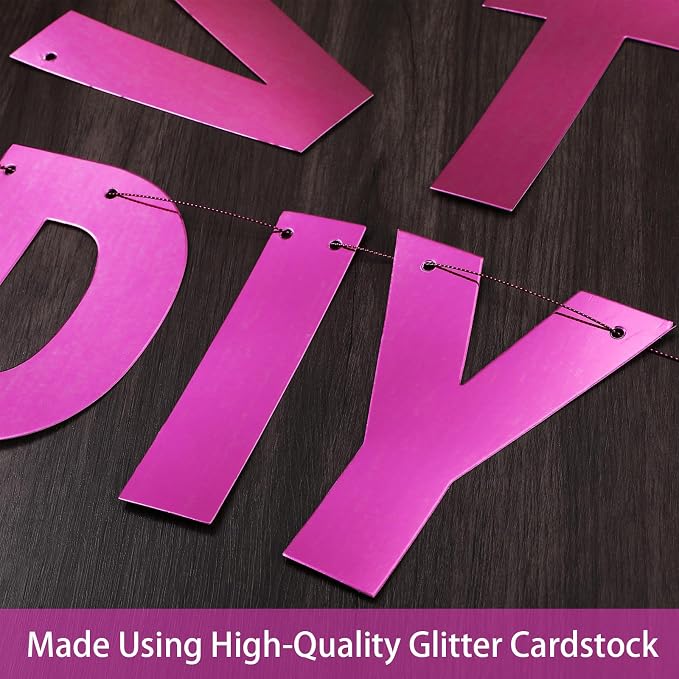 TaoBary 112 Pcs DIY Letter Kit Glitter Customizable Banner Letters Include 107 - Image 3
