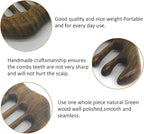 Massage Wooden Comb,Wood Wide Tooth Hair Comb, Scraping Scalp Massage,Handheld No Static Head Tool,1 Pieces.