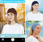 RITOPER Wide Headbands for Women Non Slip, Workout Yoga Running Womens Headband Boho Hair Bands for Women's Hair, Thick Sweat Head Bands Solid Head Wraps Bandana