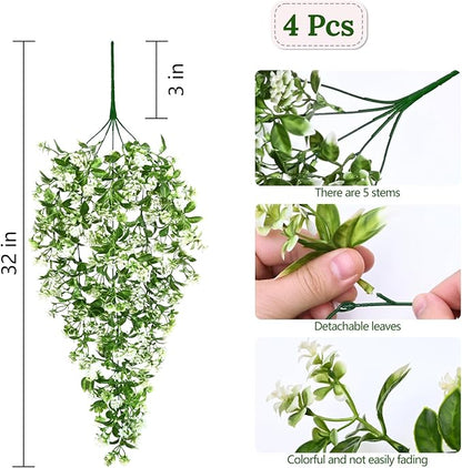 4pcs Fake Hanging Plants, Faux Ivy Fake Vines Greenery | Artificial Hanging - Image 5