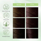 Cherry Brown Hair Dye Shampoo 3-in-1, Instant Natural Hair Color Shampoo for Women Men Champu Para Canas Mujer, Lasting 3-4 Weeks & Easy to Use & All Hair Types & Root Touch Up, 500ml