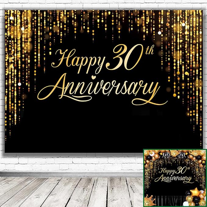 Happy 30th Anniversary Banner - Image 3
