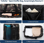 Gym Bag 20 inch Sport Duffle Bag for Men - 40L Weekender Duffel Bag for Travel - Camo