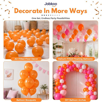 Jobkoo Orange Balloons 12 Inch - Image 4