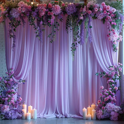 20x10ft Wrinkle Free Lavender Backdrop Curtain by ESGOTBME