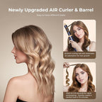 Blow Dryer Brush 5 in 1, Negative Ion Hair Dryer Brush Set Upgrade Hot Air Brush Air Styler Curling Wrap Air Curler, Curling Iron Hair Styling Tools As A Gift for Straight/Curl/Drying/Smoothing