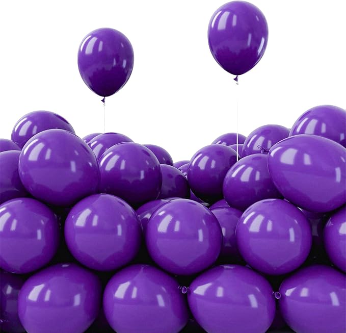 PartyWoo Purple Balloons 50pcs Dark Purple Royal Color 5 Inch | Balloons by PartyWoo
