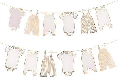 Neutral Baby Shower Bunting by ELEFOCUS