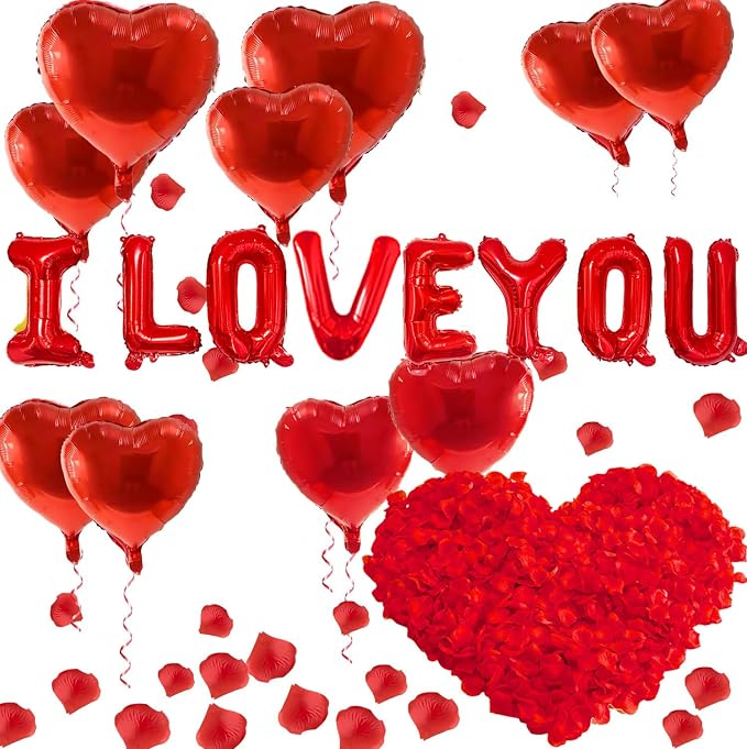 I Love You Balloons and Heart Balloons by Tedercle