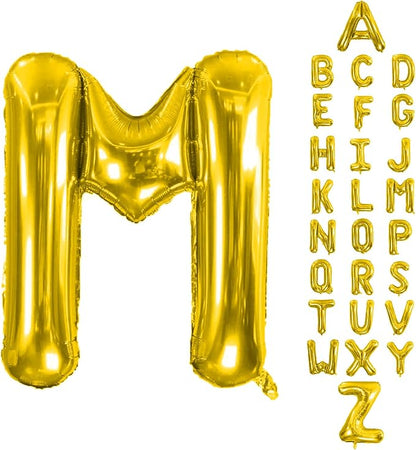 Letter Balloons Gold 40 Inch M Large Giant Big Foil Mylar Balloon | by Unknown