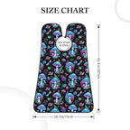 Beard Grooming Cape, Waterproof Hair Catcher for Shaving Trimming, Non-Stick Bib Apron Gifts for Dad Men, Witch Mystery Magic Mushroom Purple Leaf Trippy Mushrooms Shave Bib