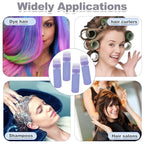 ELANE 4 Pcs Root Comb Applicator Bottle 6oz,Hair Oil Applicator Bottle for Hair,Oil Comb Applicator Hair Bottle Applicator for Hair Dye Shampoos Hair Salons Camping Traveling(Purple)