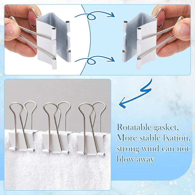 108 Pcs Balloon Arch Kit, 10 White Binder Clips, 50 Clear 260 Balloons | - Image 6