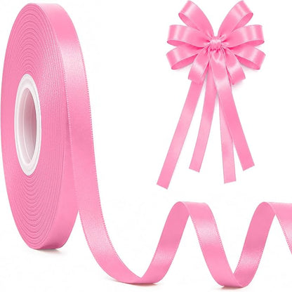 30Yards 3/8In Hot Pink Thin Ribbon by Fullive