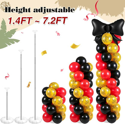 Arrowbash 2 Sets 165 Pcs Cheetah Print Cherry Balloon Column Kit - Image 4