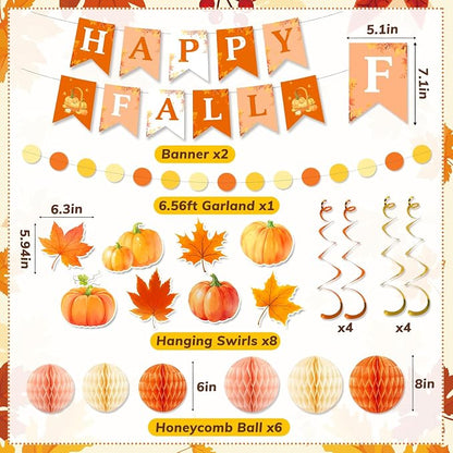 Fall Party Decorations, Fall Hanging Decor - Image 2