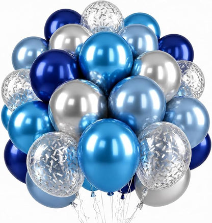 Blue and Silver Balloons by BIAPIAN