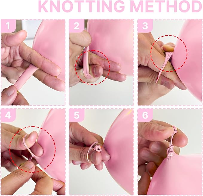 PartyWoo Baby Pink Balloons 4pcs Pastel Pale Light Pink Color | 36 Inch Balloons - Image 4