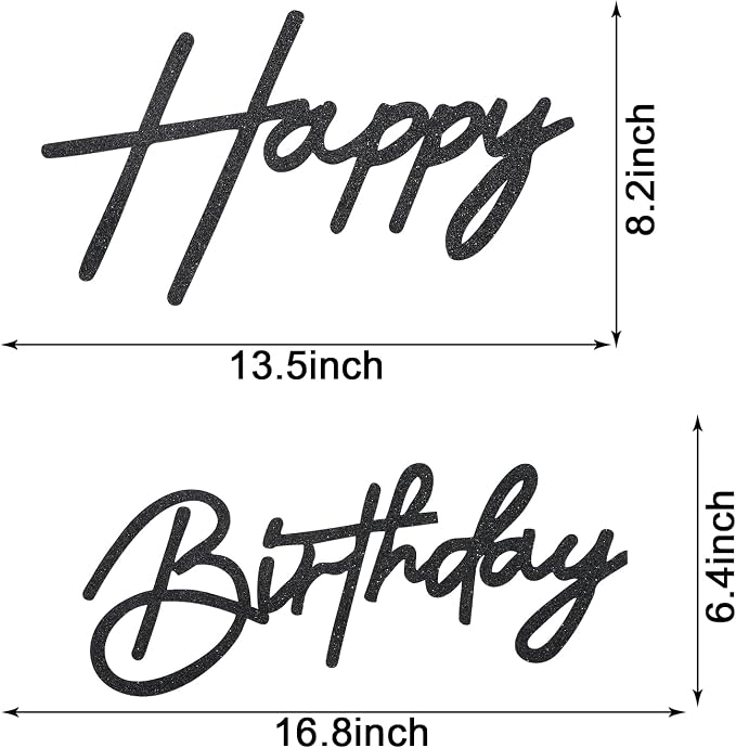 Happy Birthday Sign for Backdrop - Image 2