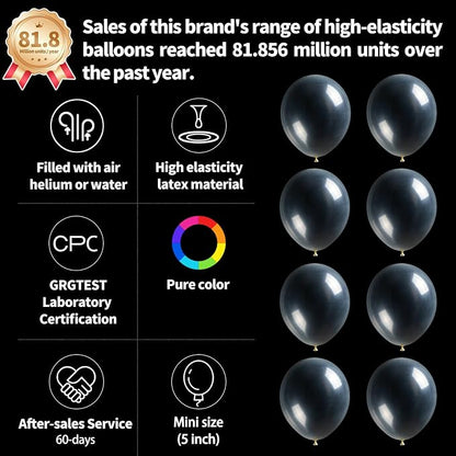 Clear Balloons 110Pcs, 5 Inch Small Latex Party Balloons, Mini Thick Clear - Image 3