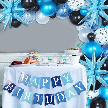 TONIFUL 4 Pcs Star Balloons Light Blue Foil Explosion Party Decoration | 22 - Image 5