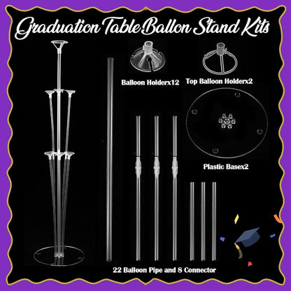 Jenaai Purple and Black 27 Pcs 2026 Graduation Balloon Centerpiece - Image 3