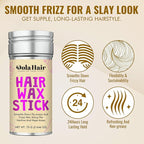 Dolahair Hair Wax Stick for Flyaways, Smoothing, and Slick Back - Hair Pomade for Women and Kids (2 Pack)