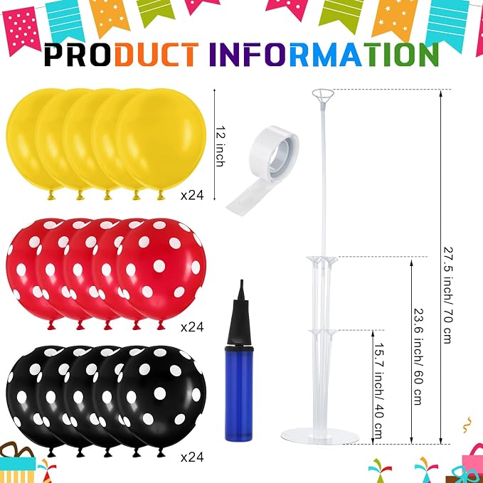 VioraWhite 8 Set Balloon Stands Kits, Sticks Holder - Image 2