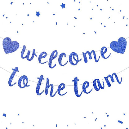 Welcome to the Team Banner Pre-Strung No DIY, Glitter New Employee Welcome by Unknown